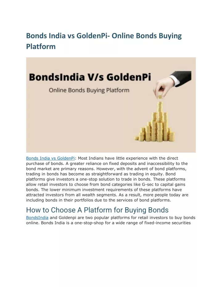 bonds india vs goldenpi online bonds buying