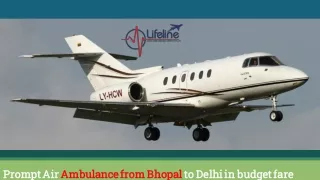 Get Quick Air ambulance in Bhopal by Lifeline with Ultimate Services