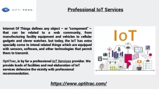 Professional IoT Services