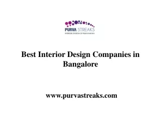 Best Interior Design Companies in Bangalore