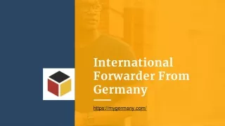 International Forwarder From Germany
