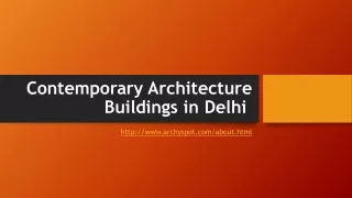 contemporary architecture buildings in delhi