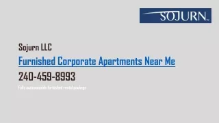 Furnished Corporate Apartments Near Me