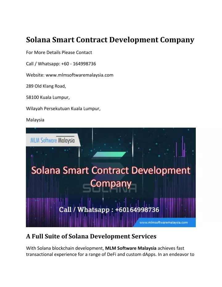 solana smart contract development company