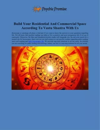 Build Your Residential And Commercial Space According To Vastu Shastra With Us