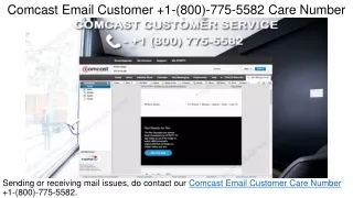 Comcast Email Customer  1-(800)-775-5582 Care Number
