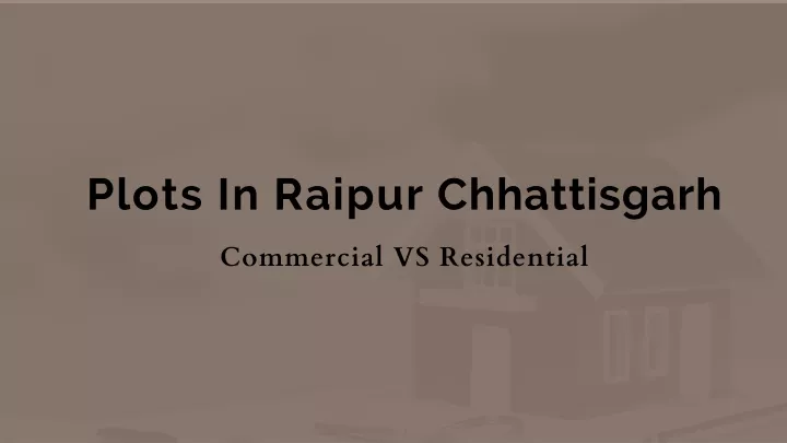 plots in raipur chhattisgarh