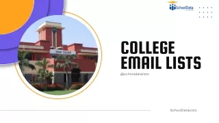 Best College Emails Lists in US