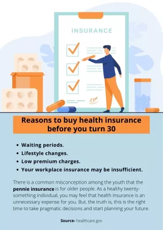 Reasons to buy health insurance before you turn 30