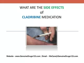 what are the side effects of cladribine medication