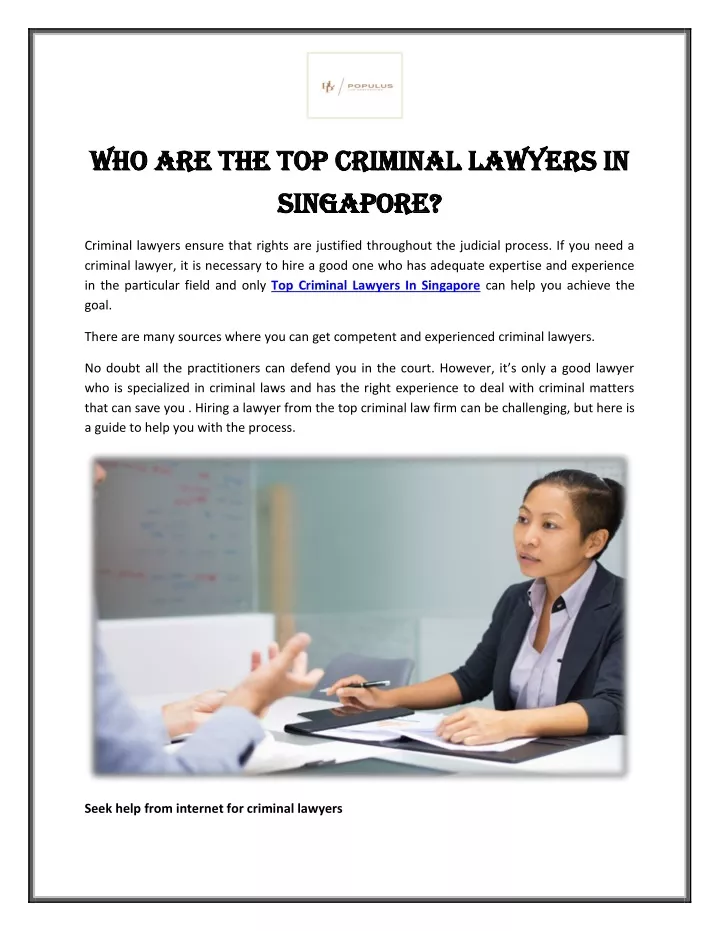 who are the top criminal lawyers