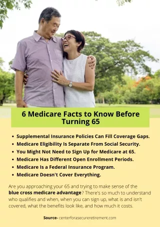 6 Medicare Facts to Know Before Turning 65