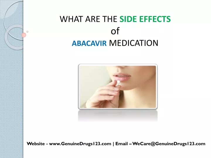 what are the side effects of abacavir medication