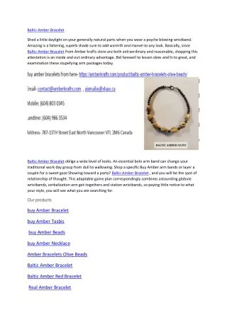 baltic amber bracelet