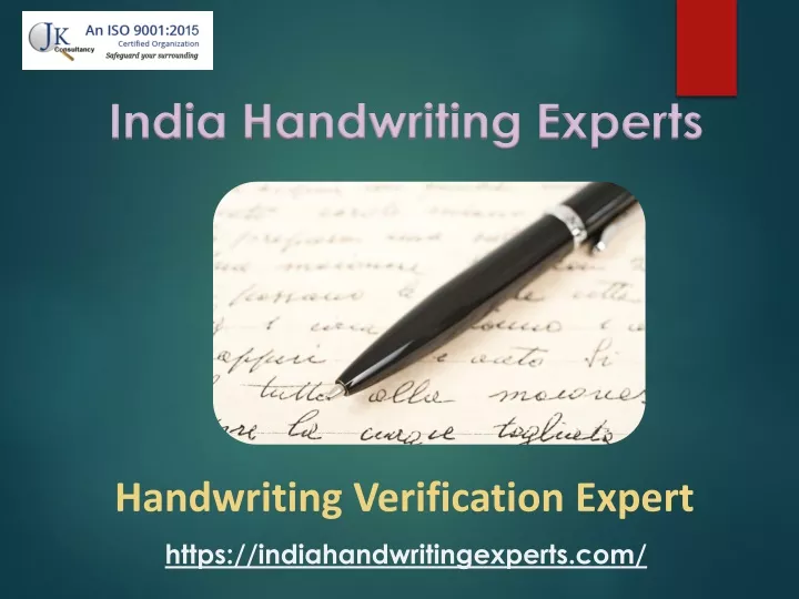 handwriting verification expert