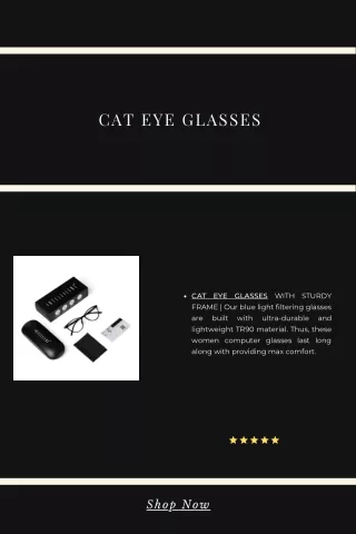 cat eye glasses