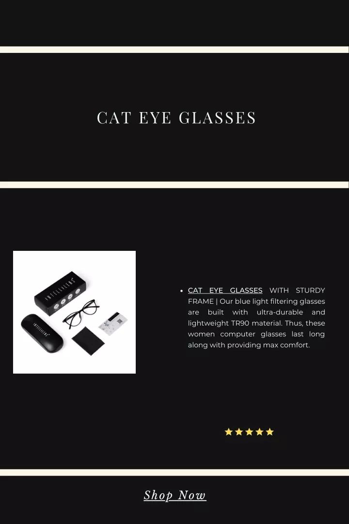 cat eye glasses