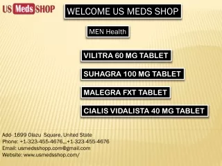Cialis Vidalista 40, 60 Mg tablet in USA