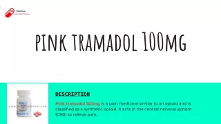 Buy Pink Tramadol 100mg From Pillsdirectory