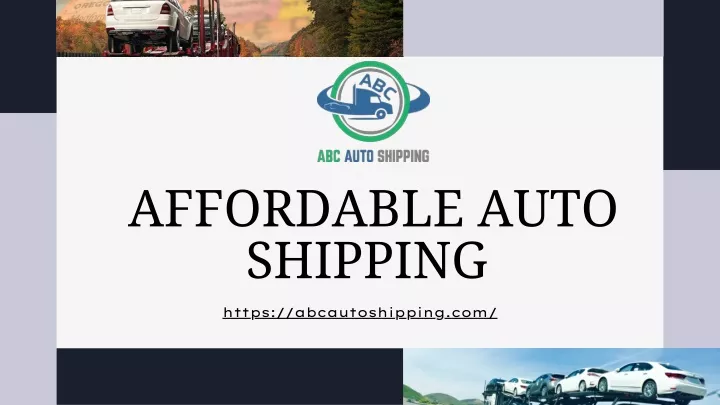 affordable auto shipping