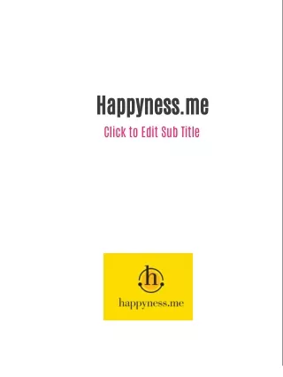 Happyness.me: Employee Happiness | Freedom To Be Happy