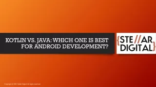 kotlin vs java which one is best for android development