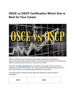 osce vs oscp certification which one is best