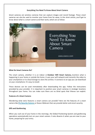 Everything You Need To Know About Smart Camera-converted