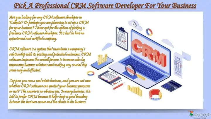 pick a professional crm software developer