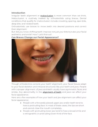 Do Braces Improve Your Facial Aesthetics? | Sabka dentist