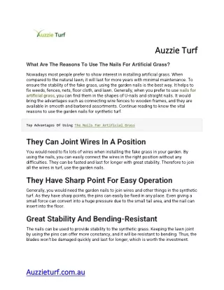 auzzie turf