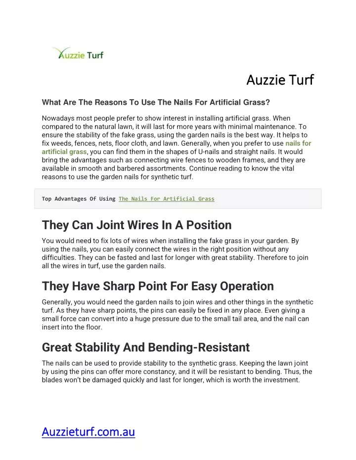 auzzie turf