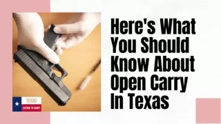 Here's What You Should Know About Open Carry In Texas