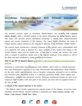 Diclofenac Patches Market