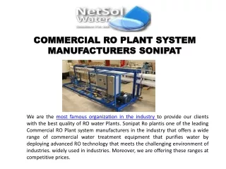 commercial ro plant system commercial ro plant
