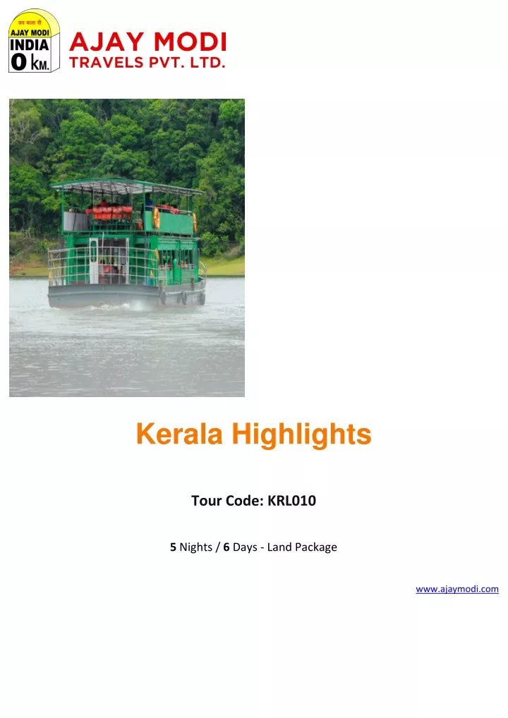 kerala highlights