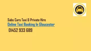 Online Taxi Booking In Gloucester