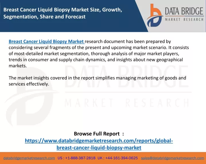 breast cancer liquid biopsy market size growth