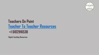 teachers on point
