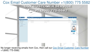 Cox Email Customer Care Number  1(800) 775 5582