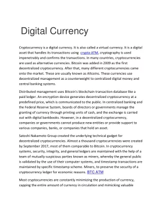 digital currency