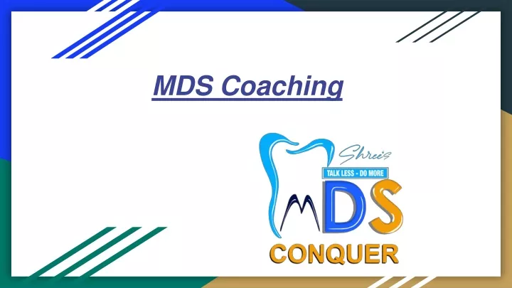 mds coaching