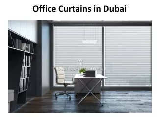 office curtains in dubai