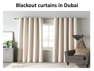 blackout curtains in dubai