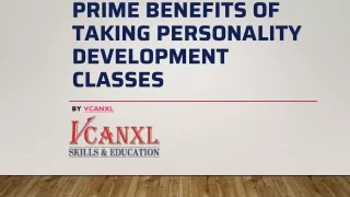 Prime Benefits of Taking Personality Development Classes