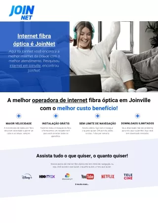JoinNet Internet Fibra Óptica Joinville