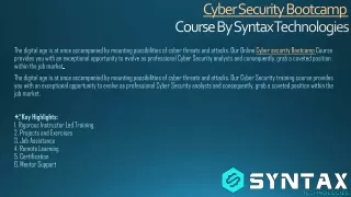 Cyber Security Bootcamp