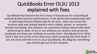 quickbooks error olsu 1013 explained with fixes