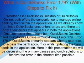 what is quickbooks error 179 with steps to fix it