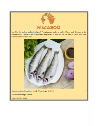 Online Seafood Delivery | Pescadoo.com